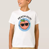Peach Out Funny Fruit Pub T-Shirt (Vorderseite)