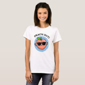 Peach Out Funny Fruit Pub T-Shirt (Vorne ganz)