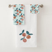 Peach Painting Frucht Minze Badehandtuch Set (Insitu)