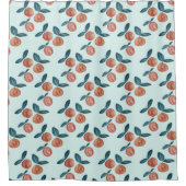 Peach Painting Pattern Duschvorhang (Vorderseite)