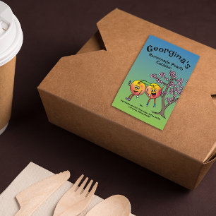 Peach Pals Funny Cartoon Jam Pie und mehr Lebensmitteletikett