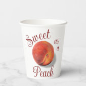 Peach Paper Cups Pappbecher (Rückseite)