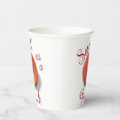 Peach Paper Cups Pappbecher (Rechts)