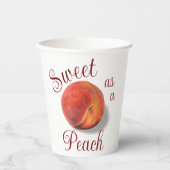 Peach Paper Cups Pappbecher (Vorderseite)