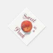 Peach Paper Napkin Serviette (Ecke)