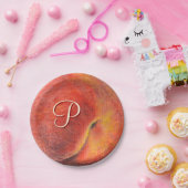 Peach Paper Plate Pappteller (Party)