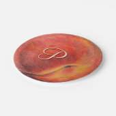 Peach Paper Plate Pappteller (Schrägansicht)