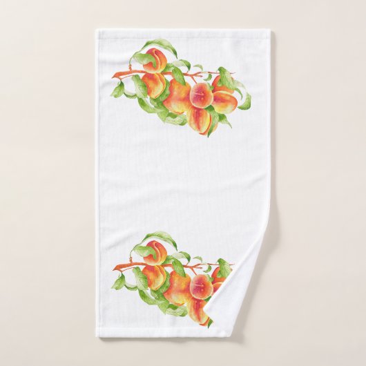 "Peach Paradise" auf einem Badetuch-Set Badhandtuch Set (Handtuch)