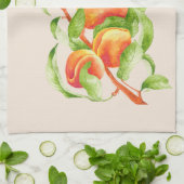 "Peach Paradise" auf einem Küchentuch (Gefaltet)