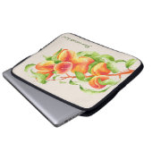 "Peach Paradise" auf einem Laptop-Sieb Laptopschutzhülle (Vorne Knopf)