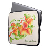 "Peach Paradise" auf einem Laptop-Sieb Laptopschutzhülle (Vorderseite Links)