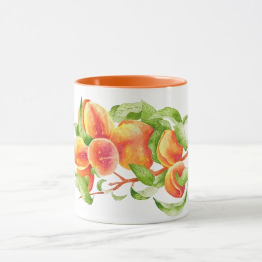 'Peach Paradise' auf einer Combo-Tasse (I) Tasse (Zentrum)
