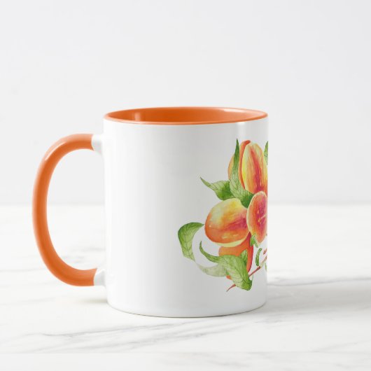 'Peach Paradise' auf einer Combo-Tasse (I) Tasse (Links)