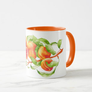 'Peach Paradise' auf einer Combo-Tasse (I) Tasse