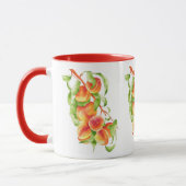 'Peach Paradise' auf einer Combo-Tasse (II) Tasse (Links)