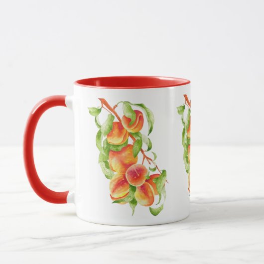 'Peach Paradise' auf einer Combo-Tasse (II) Tasse (Links)