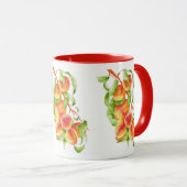 'Peach Paradise' auf einer Combo-Tasse (II) Tasse (VorderseiteRechts)