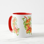 'Peach Paradise' auf einer Combo-Tasse (II) Tasse (Vorderseite Links)