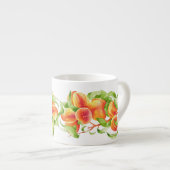 'Peach Paradise' auf einer Espresso-Tasse Espressotasse (Vorderseite Rechts)