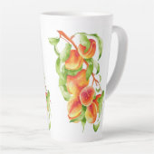 "Peach Paradise" auf einer großen Latte-Tasse Milchtasse (Rechte Ecke)