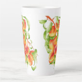 "Peach Paradise" auf einer großen Latte-Tasse Milchtasse (Vorderseite)