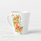 "Peach Paradise" auf einer kleinen Latte-Tasse Milchtasse (Linke Ecke)