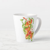 "Peach Paradise" auf einer kleinen Latte-Tasse Milchtasse (Rechte Ecke)