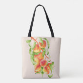 'Peach Paradise' auf einer Tote-Tasche Tasche (Rückseite)