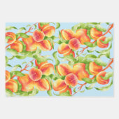 Peach Paradise on a Wrapping Paper Set Geschenkpapier Set (Vorderseite 2)