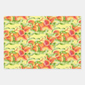 Peach Paradise on a Wrapping Paper Set Geschenkpapier Set (Vorderseite)