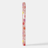 Peach Pastel Floral Ditsy iPhone Case Hülle (Rechte Seite)