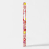 Peach Pastel Floral Ditsy iPhone Case Hülle (Linke Seite)