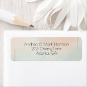 Peach Pastel Minimalistisch Romantische Rücksendea (Insitu)