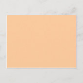 Peach Pastel Orange Solid Color Postkarte (Vorderseite)