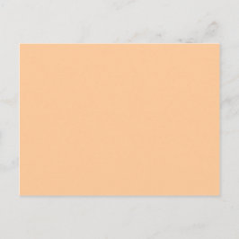 Peach Pastel Orange Solid Color Postkarte