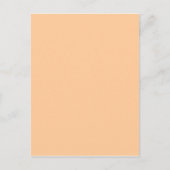 Peach Pastel Orange Solid Color Postkarte (Vorderseite)