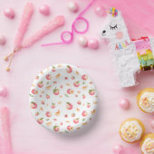 Peach Pattern Birthday Pappteller (Party)