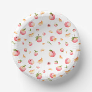 Peach Pattern Birthday Pappteller