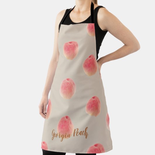 Peach Pattern Kitchen Apron – Peach State Style Schürze (InSitu)