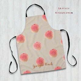 Peach Pattern Kitchen Apron – Peach State Style Schürze