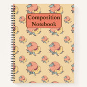 Peach Pattern-Notebook Notizblock (Vorderseite)