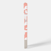 Peach Pattern Rider Individuelle Name Case-Mate iPhone Hülle (Rückseite / Links)