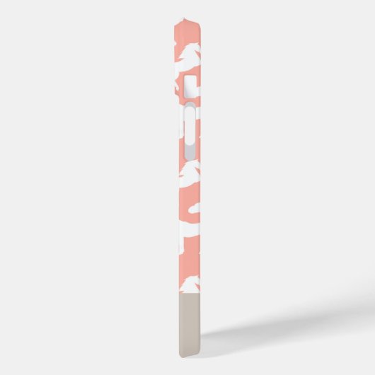 Peach Pattern Rider Individuelle Name Case-Mate iPhone Hülle (Rückseite / Links)