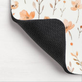 Peach Peach Flowers Mousepad (Ecke)