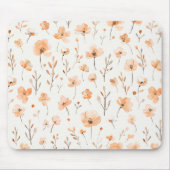 Peach Peach Flowers Mousepad (Vorne)