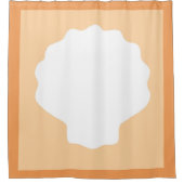 Peach Pearl Duschvorhang (Vorderseite)