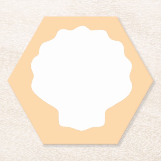 Peach Pearl Untersetzer (Vorderseite)