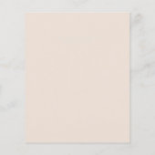 Peach Peonies Sage Floral Budget Hochzeit (Rückseite)