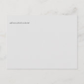 Peach Peonies Sage Floral Wedding Rett Dates Postkarte (Rückseite)