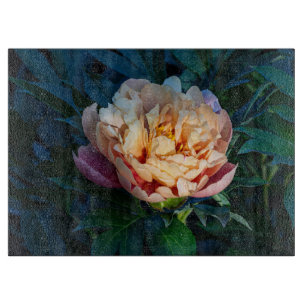 Peach Peony, Soft and Lush Bloom Schneidebrett